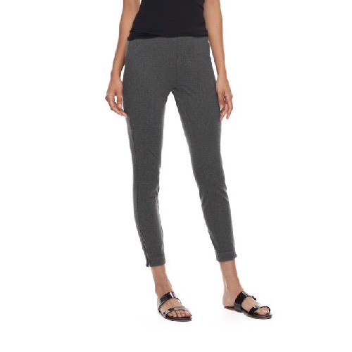 Utopia by Hue Felted Denim Skimmer Size S Small Black MSRP $36.00 New Leggings - Picture 1 of 5