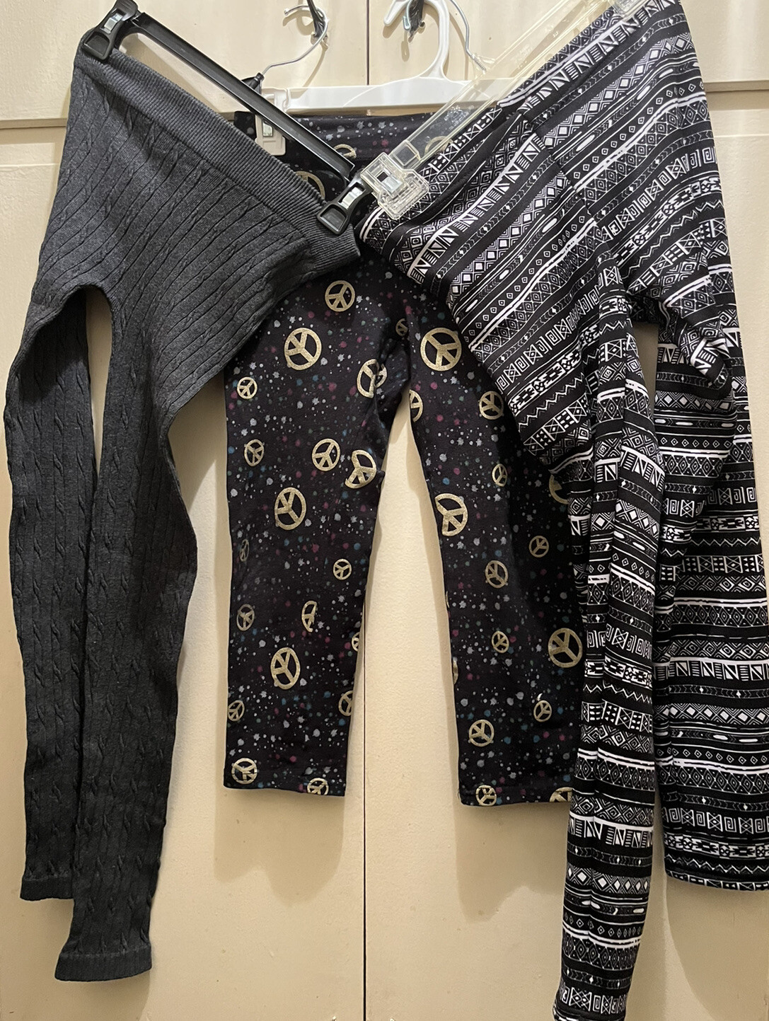 ALTRA Peace sign and other printed leggings! 3 legging bundle!