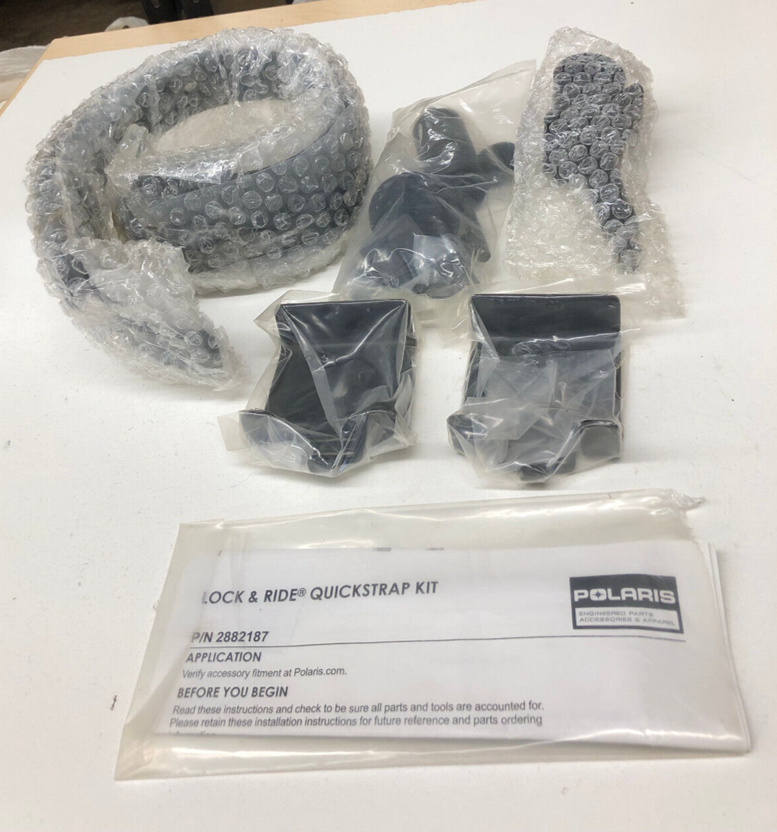 NOS OEM Genuine Polaris Ranger Lock & Ride QuickStrap Set P/N