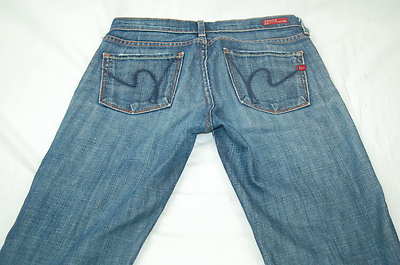 Citizen's of Humanity Kelly #001 Low Boot 25 (27W,30L,7''Rise) Denim Jeans #P584
