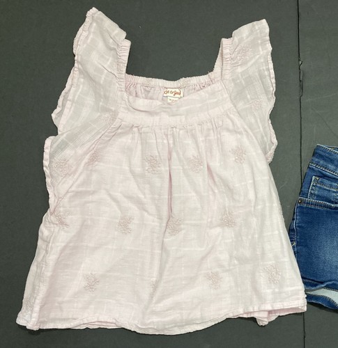 Girl's Cat & Jack Outfit Size 7-8 - Light Pink Top w/Jegging Shorts EUC - Picture 4 of 7
