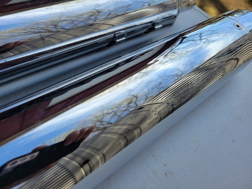 18-22 Harley Davidson M8 CVO Touring Chrome Mufflers End Caps Tips Street Glide - 第 4/23 張圖片