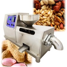 110V Desktop Oil Press Machine Nuts Peanut Oil Extractor Spiral Oil Press Machin