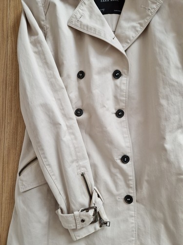 Trench Beige Zara Con Cintura Ottime Condizioni - Foto 5 di 13