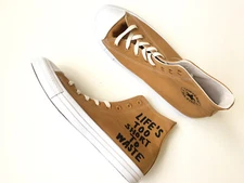 Converse CT Chuck Renew Hightop 164918C Wheat Mens Life’s Too Short Size 9.5