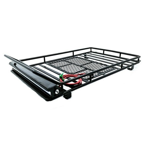 1:10 Metal Roof Luggage Rack & Light For Traxxas TRX4 Ford Bronco Axial SCX10 G - Picture 13 of 14