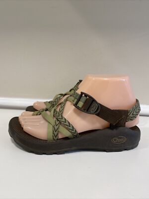 Chaco ZX/2 Unaweep Green Toe Loop Strappy Sport Sandals Women's