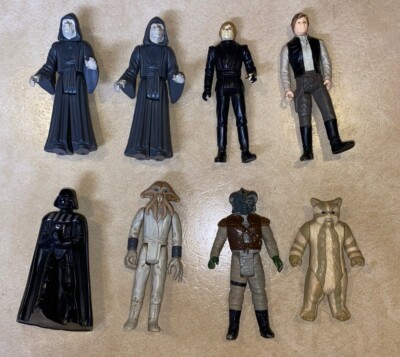 9 VINTAGE STAR WARS FIGURES - Additional Figure Just Added. See Photos