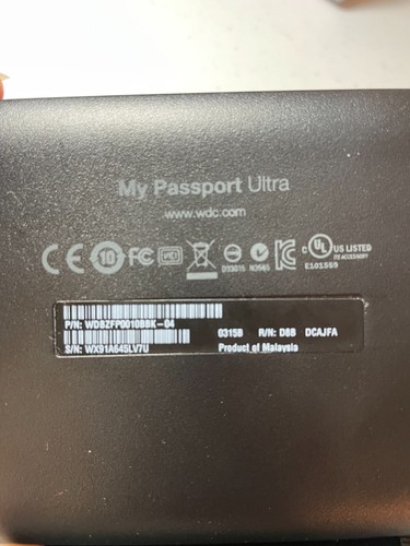 WD My Passport Ultra 1 TB gebraucht mit Hülle und Kabel - Bild 4 von 5