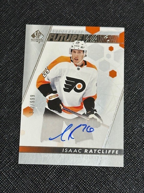 2022 SP Authentic Isaac Ratcliffe SP RC ROOKIE Auto Card /999