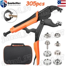 Heavy Duty Snap Fasteners Kit Adjustable Snap Plier for Boat Covers/Tarp/Canvas