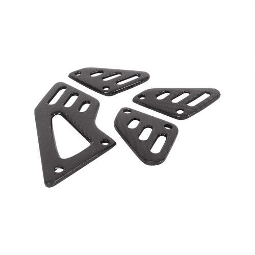 For 2022 Aprilia RSV4 100% Carbon Fiber Footpeg Heel Guards Rearset Plates - Picture 10 of 15