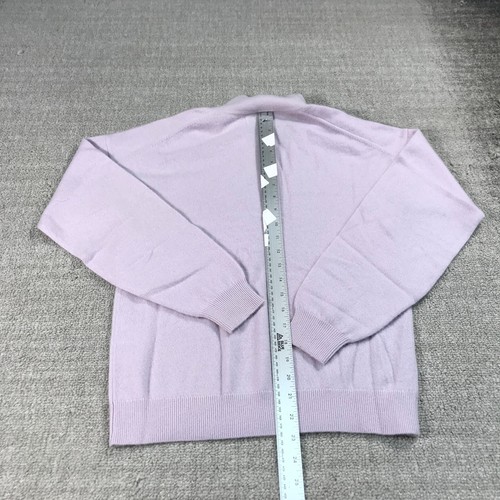 Naadam Sweater Womens Extra Small V Neck Polo Purple Lilac Casual Ladies - Picture 6 of 10
