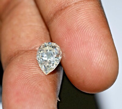 Diamond Full white Pear for Ring Pendant and Gift 1.60 Ct Quality AAA Lab create