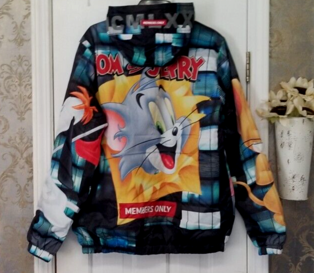 【Tom & Jerryさん】ルパートブルゾン Tom & Jerry Members Only Men's Hooded Jacket / Coat Multi Color