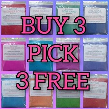 HANDMADE BATH BOMB DUST - BUY 3, GET 3 FREE - VARIOUS SCENTS - DESIGNER DUPES