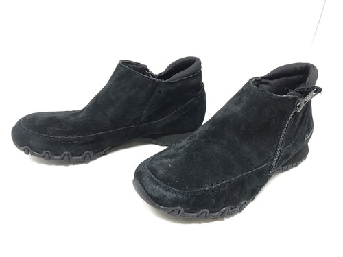 Bikers Zippiest Ankle Black Boots Size 