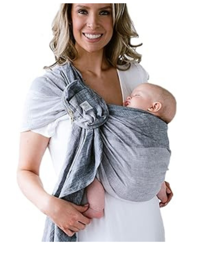 LLLÉbaby Ring Sling Wrap Baby Carrier, Nimbus Cloud