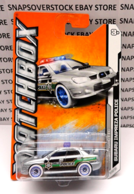 2012 MATCHBOX SILVER SUBARU IMPREZA POLICE CAR, MBX #78, VERY NICE
