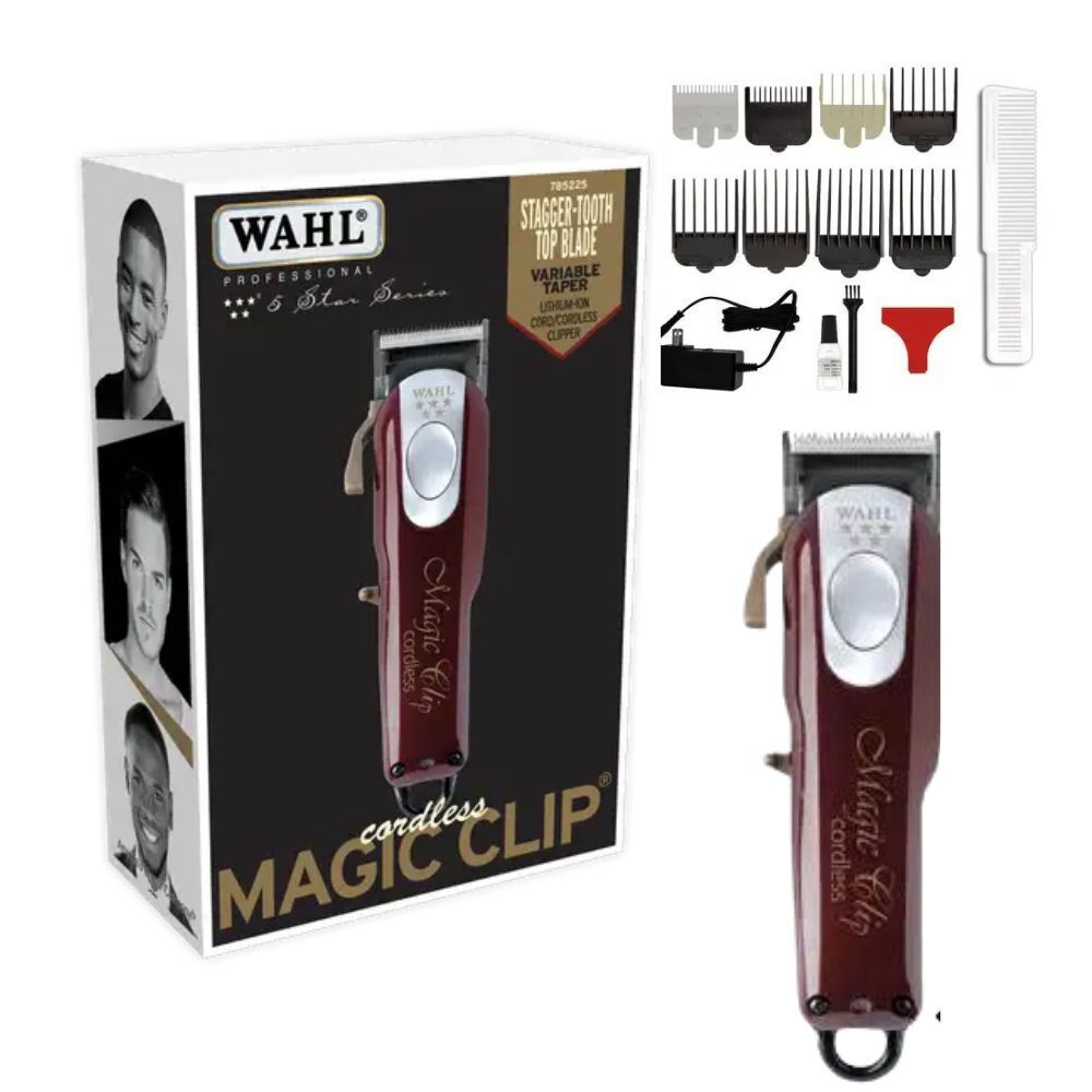 Wahl Professional 5-Star Cordless Magic Clip - Black & Gold for 