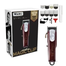 Wahl 5 Star Cordless Magic Clip Red Clipper Stagger-Tooth Blade Barber 8148