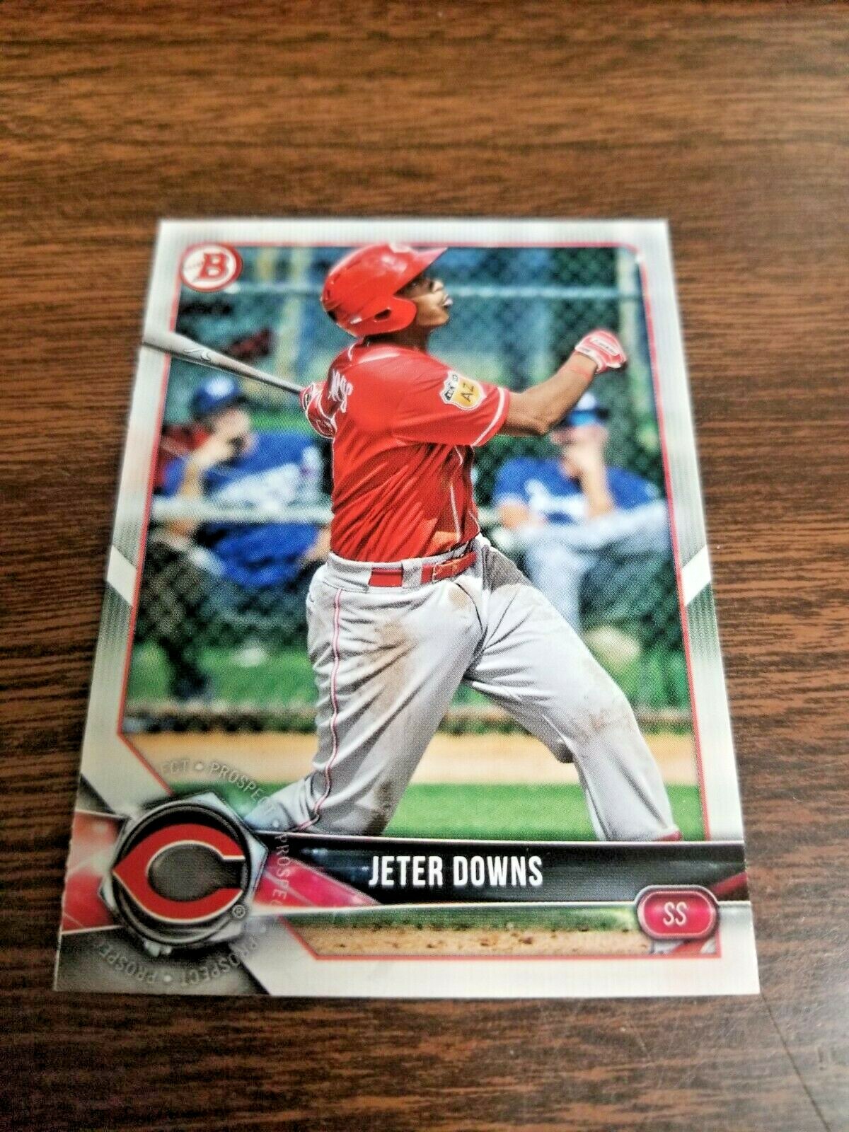 JETER DOWNS 2018 BOWMAN DRAFT CARD BD-151 REDS/RED SOX (ROOKIE BASE)