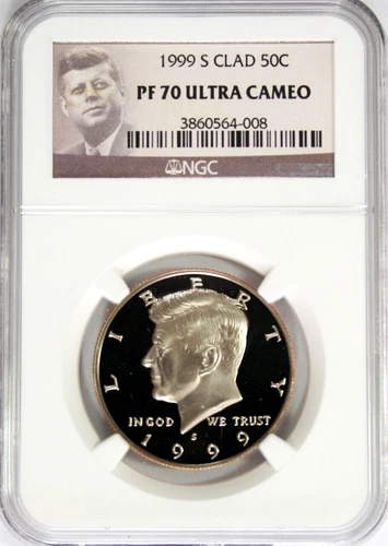 1999-S Clad Kennedy Half Dollar NGC PF 70 Ultra Cameo #GA5-08