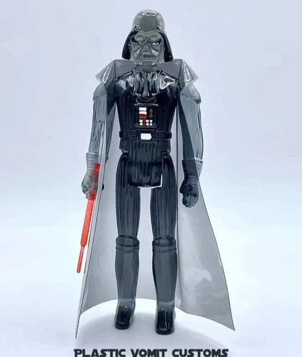 Vintage Kenner Style Custom Star Wars Translucent Darth Vader READ DESCRIPTION
