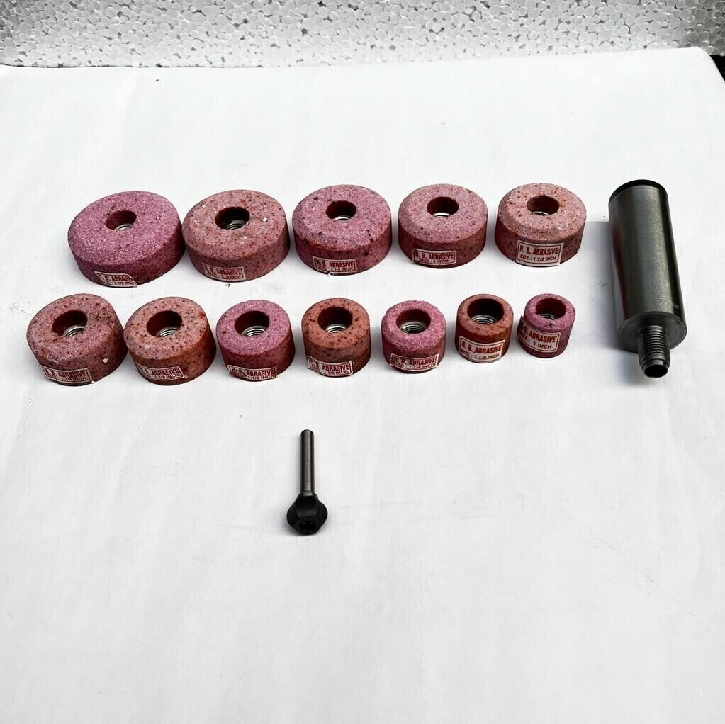 Sioux Valve Seat Pink Grinding Wheels Set 12 Pcs Stone with 11/16'' Holder USA F eBay