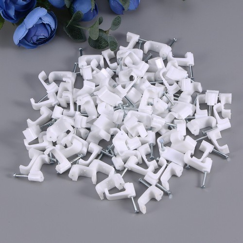 100 pièces cordon d'alimentation boucle clips muraux pince à câble fixateur organisateur de fil - Photo 9/11