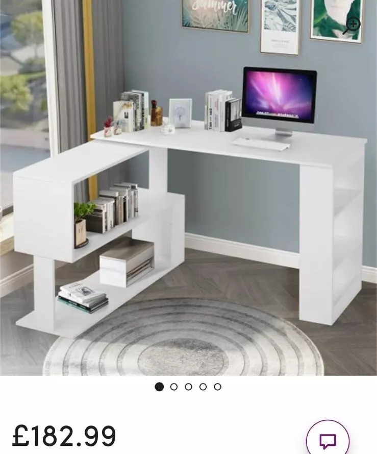 Wayfair white l shaped desk deals