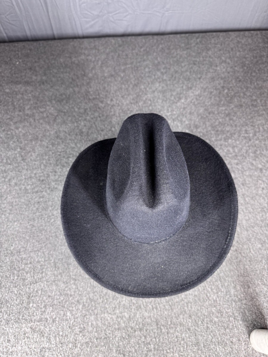 Pigalle cowgirl hat size 6 1/2 black extra small women\'s or youth Pigalle Cowboy Hat Size 6 1/4 Black Mexico XXXXX Felt  main image 4