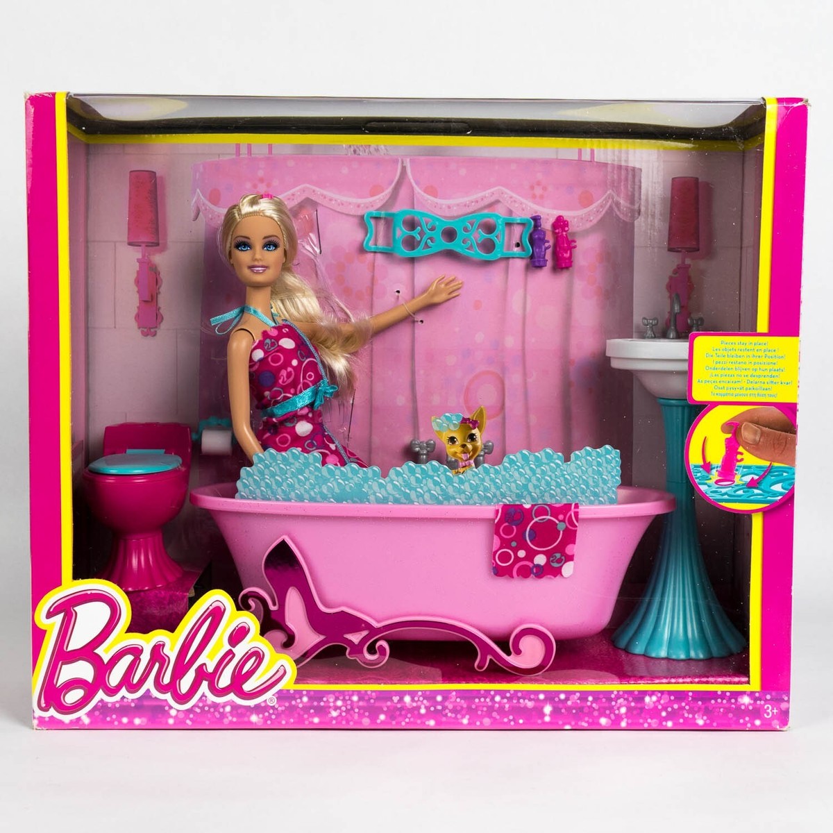 Step-by-step: how to make a barbie bathroom set