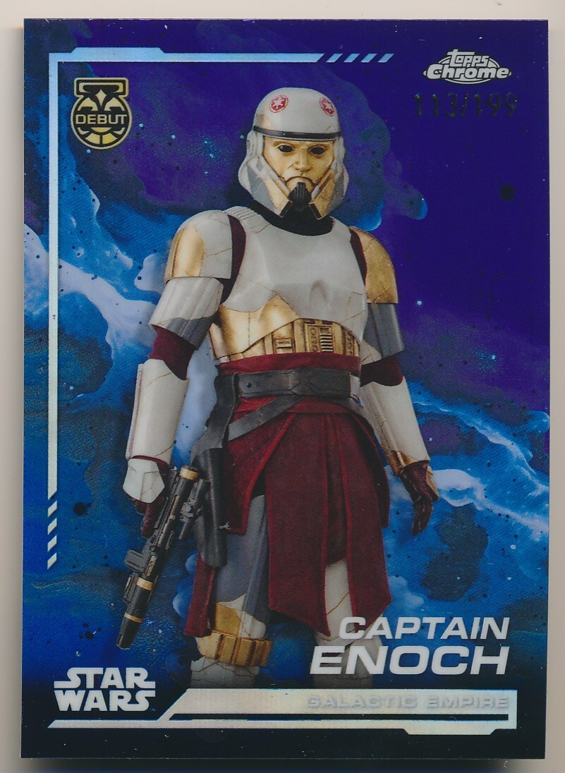 CAPTAIN ENOCH #99 2024 Chrome Star Wars KAMINO AQUA REFRACTOR PURPLE /199 DEBUT