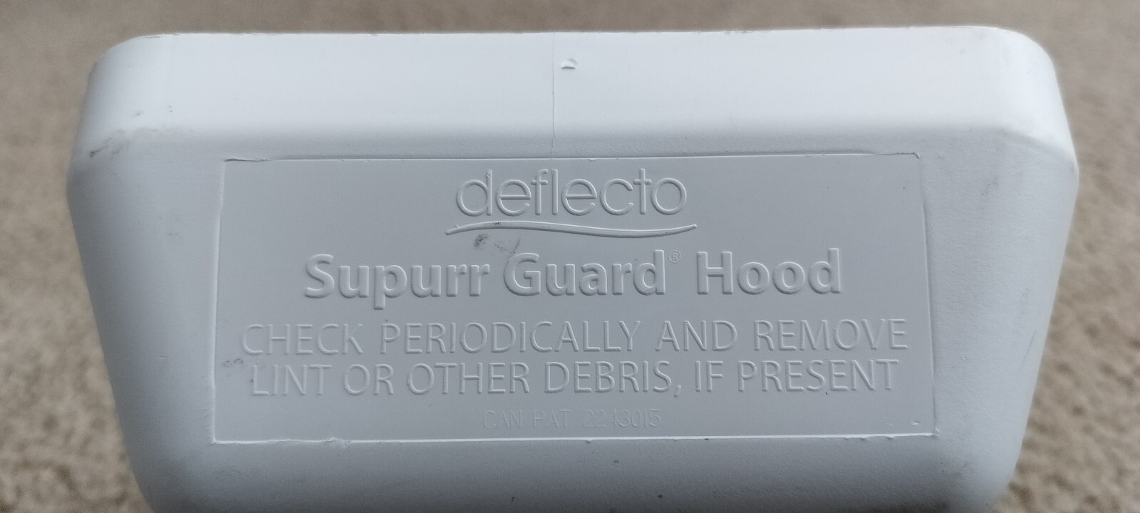 Deflecto Supurr Guard Louvered Dryer Vent Hood 4 Inch with NO Pipe and