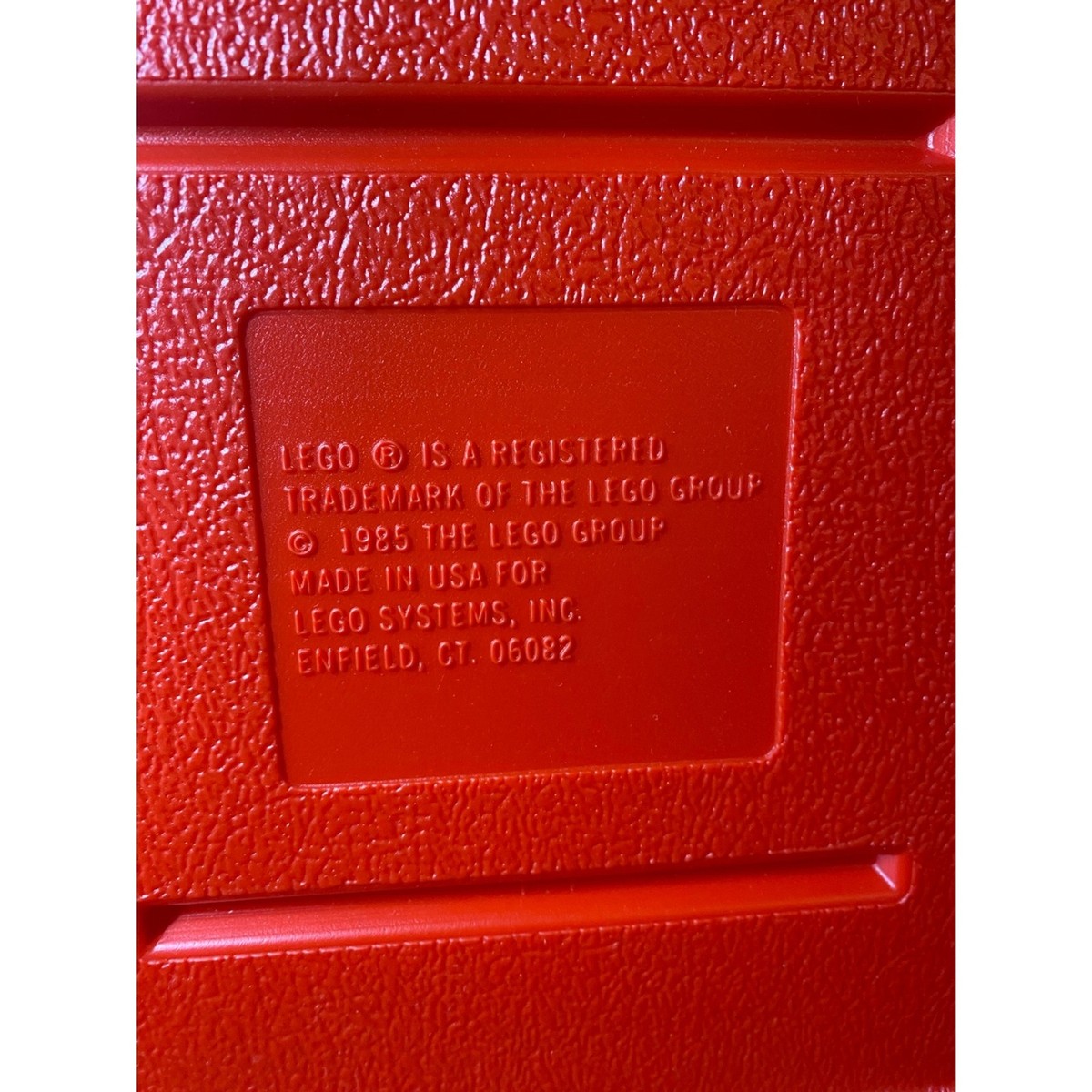 Vintage - 1985 LEGO RED Briefcase / Carrying Case • Travel