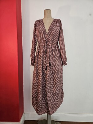 Louise Misha Womens Silk Floaty Summer Dress Boho Sz FR38 10