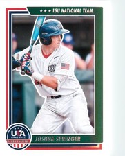 Joshua Springer 2022 Stars & Stripes Card #85 USA Baseball 15U National Team