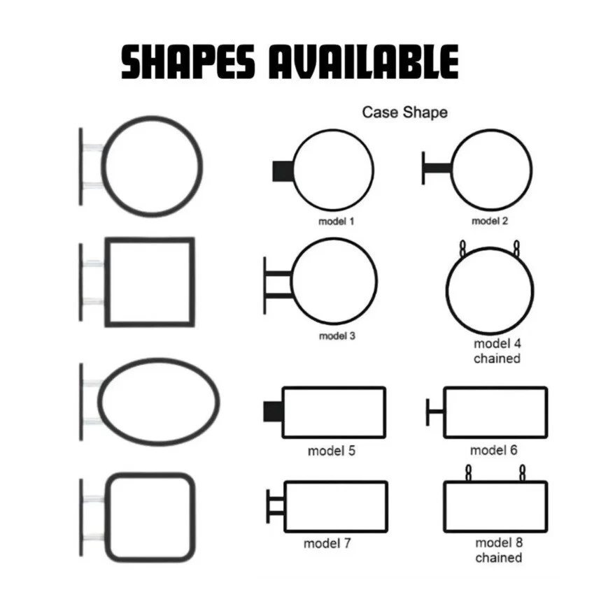 Letrero de caja de luz LED de doble cara con logotipo de empresa personalizado impermeable para tiendas al aire libre Foto 3 de 4