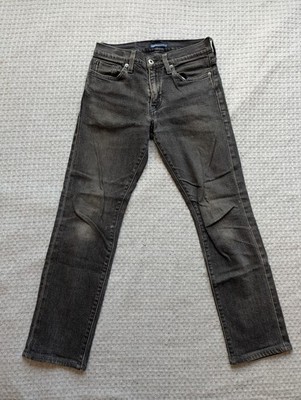 Levis Made & Crafted 511 Jeans Men 28 Fit 28x26 Gray Slim Stretch Selvedge Denim