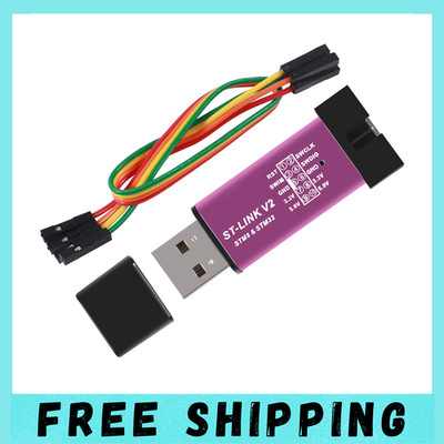1PCS St-Link V2 Emulator Downloader Programmer STM32F103C8T6 STM8 STM32 with Cab