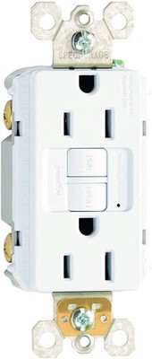 Legrand radiant 1597W3PKCC4 15 Amp GFCI Self Test Decorator Duplex Outlet, Wh...
