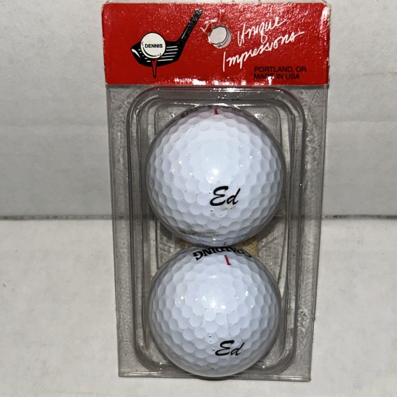 Vintage Unique Impressions - “Ed“ Golf Balls