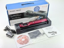 Magic Wand Portable Handheld Scanner Auto Feed Docking Station 16GB SD Red