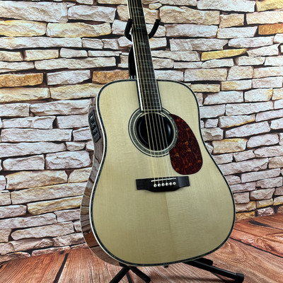 Solid Spruce Top D Model Acoustic Guitar with EQ Rosewood Fingerboard in stock