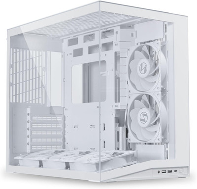  Mini V2 Flow Pc-Gehäuse Weiß | Kompakter ATX Midi-Tower Mit Zwei-Kammer-Design,