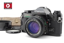  MINT Canon AE-1 Program Black Film Camera New FD NFD 50mm f1.4 Lens From Japan