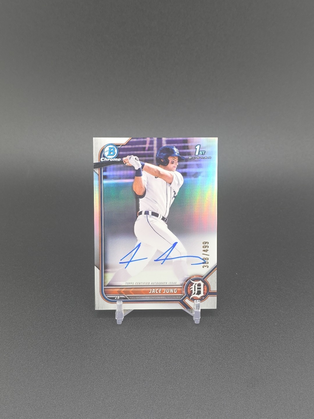 2022 Bowman Draft Chrome  Autograph Jace Jung #CDA-JJ Refractor /499