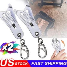 Portable Precise Thread Size Checker Keychain Bolt Size Checker Keychain Manual