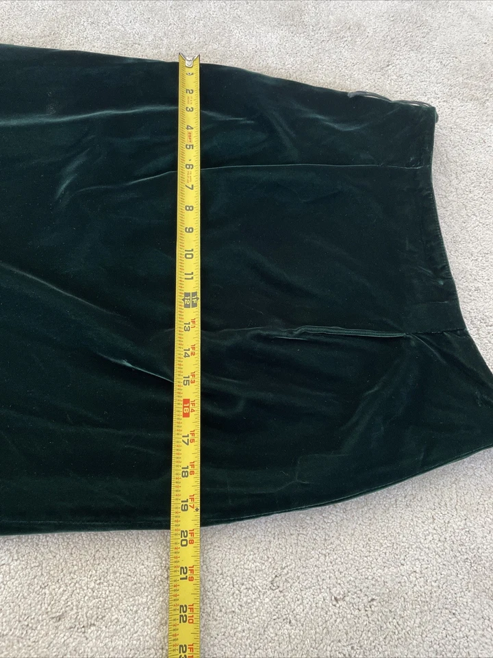 Falda Plisada Terciopelo Verde Oscuro Talbots Años 90 De Colección Talla 14 Oficina Fiesta EE. UU. Foto 4 de 4